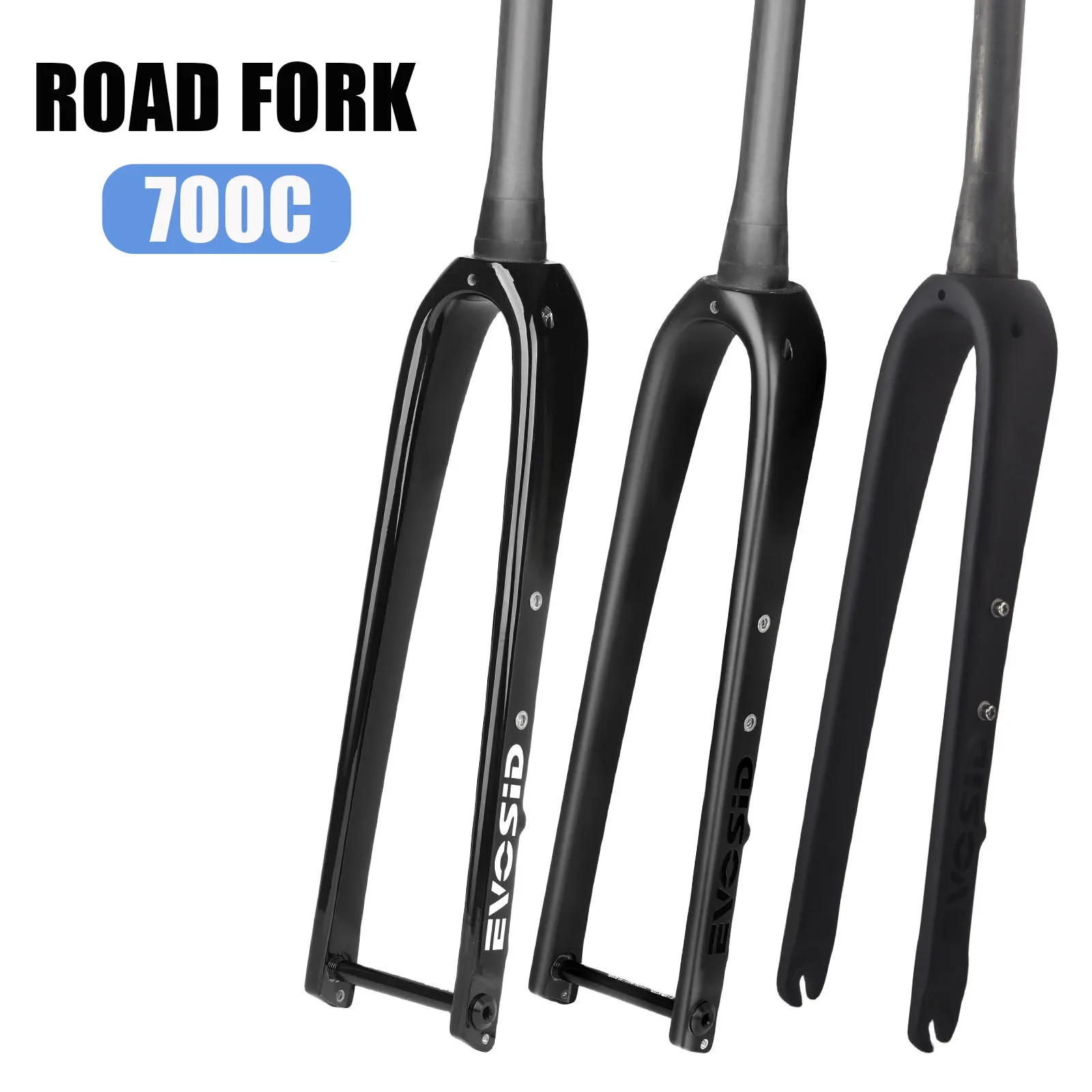 

Carbon Bike Fork, 12x100mm Barrel Axle, 9x100mm Quick Release Device, 700C Disc Fork, Mountain Bike Gravel Fork, Bike Accessorie