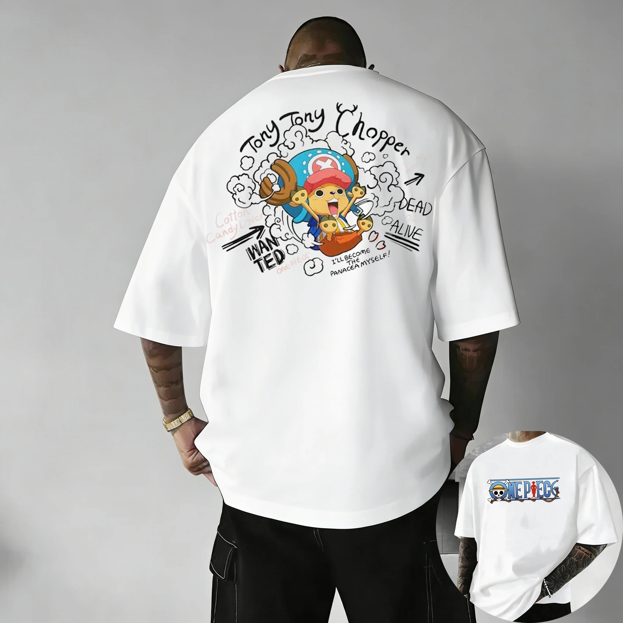 

One Piece Japanese Anime Print Cotton T-Shirt Luffy Zoro Men Women Casual Short Sleeve Tee Kids Luffy T-shirt Family Clothing