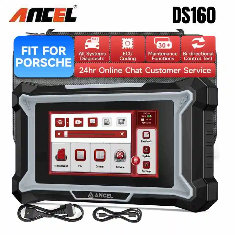 ポルシェ用DS160 OBD2スキャナー ワイヤレス 30種リセット