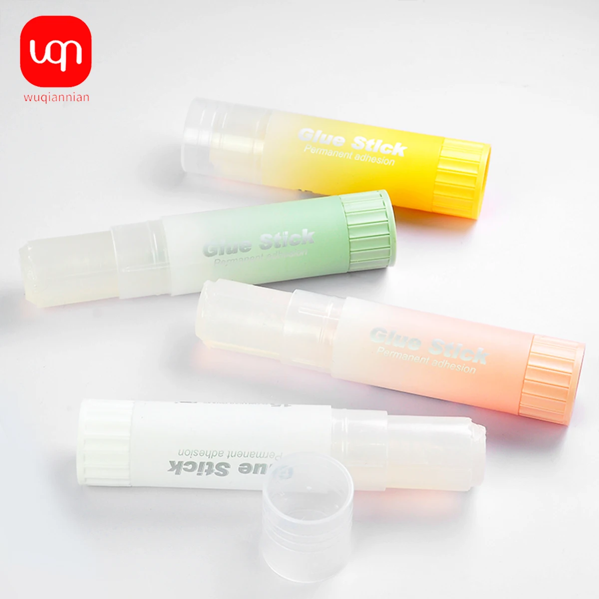 WQN- 3/6PCS Fluorescent Adhesive Solid Stick PVA, Formaldehyde-Free, Washable, High Viscosity, Strong For School And Office Use