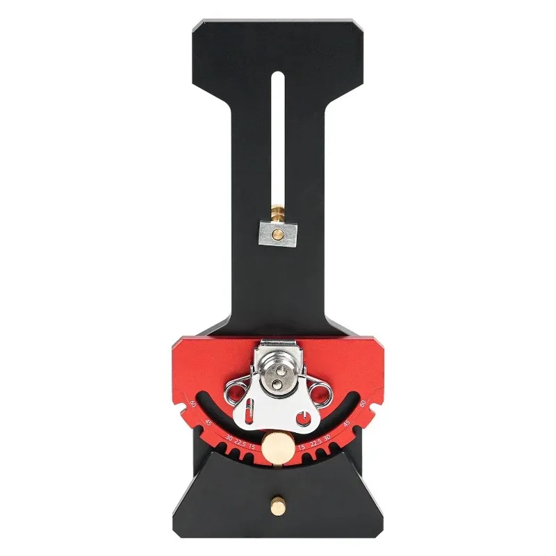 For Track Saw Angle Stop Aluminum Alloy CNC Milling Guide Rail Positioning Block 90° Bevel Cut Woodworking Tool Compatible with
