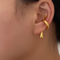 Simple Europe And The United States New Knotted Ear Clamp Niche Design Sense Of Personality Female Accessory Gift 2024