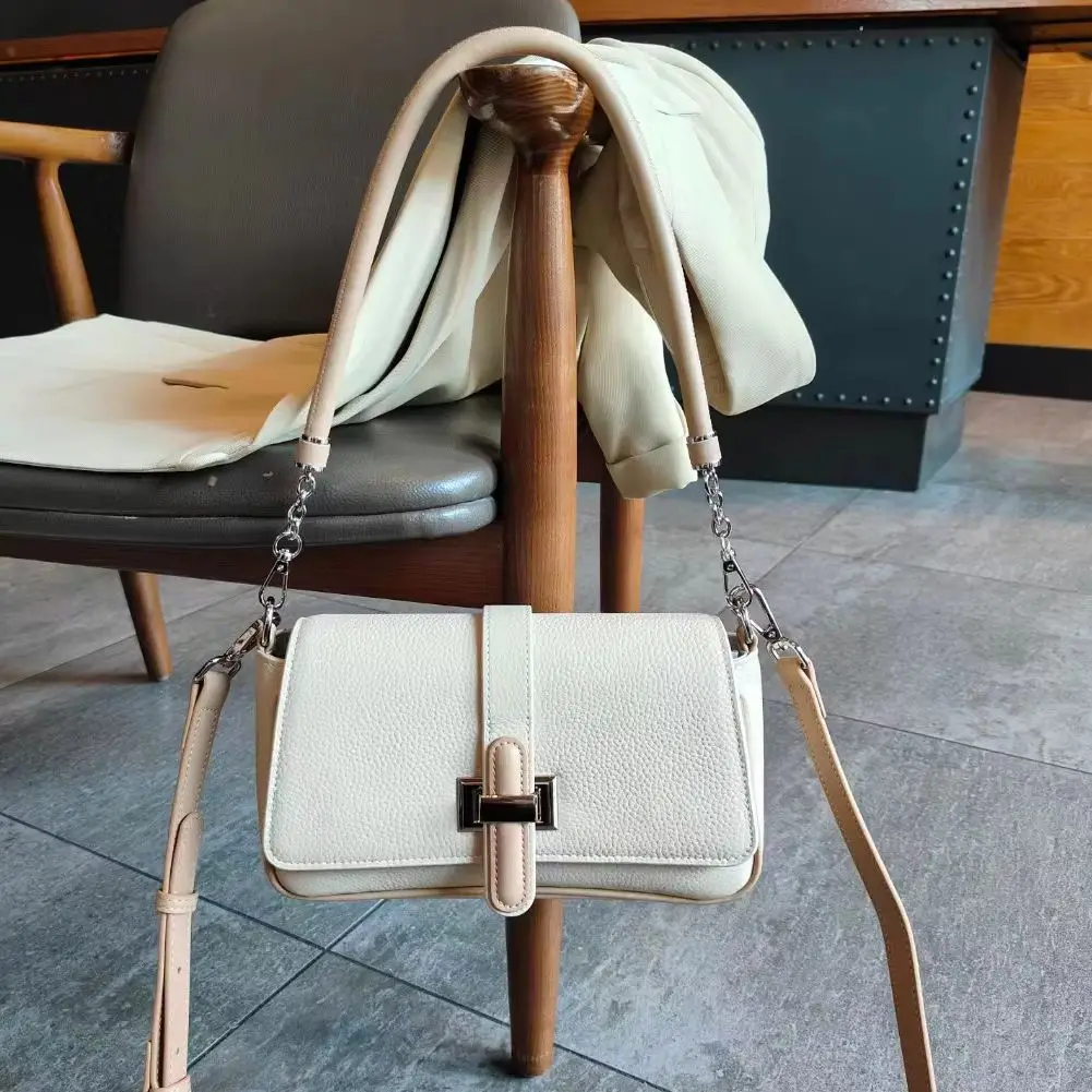 

genuine grade leather fashion women's shoulder crossbody bags luxury designer brand small bag ladies underarm bag two straps new