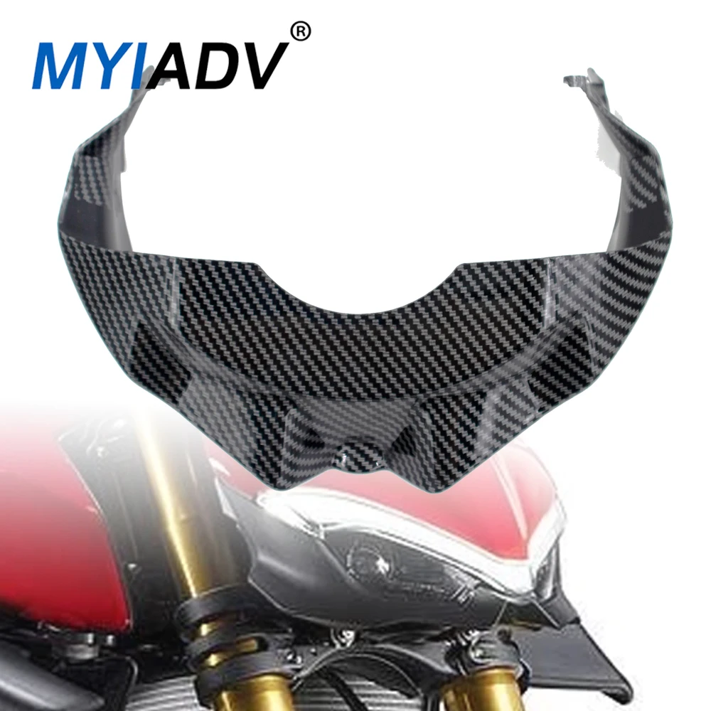 

Для Ducati Streetfighter V4 V 4 2020 2021 2022 2023 мотоциклетная передняя фара, нижняя защита объемного звучания, крышка обтекателя головного света