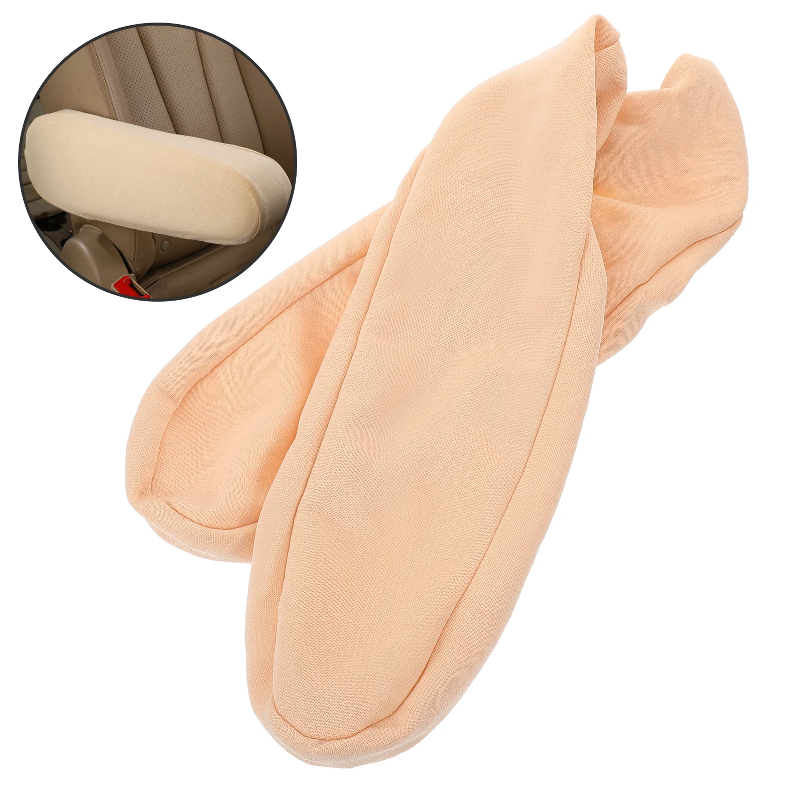 

1 Pair Car Covers Seat Handle Covers Universal Fit Durable Soft Elastic Cloth Material Comfortable Protection Front Seat Armrest