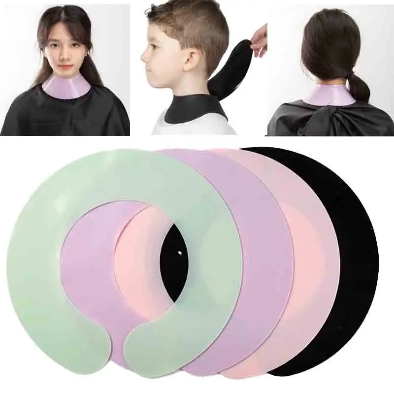 

Водонепроницаемый силиконовый воротник для стрижки стилиста, накидка на шею, чехол для парикмахерских, окрашивание волос, парикмахерская, шаль для окрашивания волос