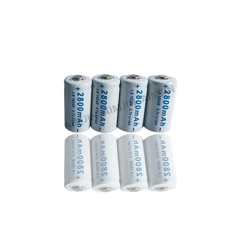 2023 AIMJIN CR123A RCR 123 ICR 16340 2800mAh 3.7V For Safety Camera Rechargeable Battery Lithium Ion L70 Plus Charger