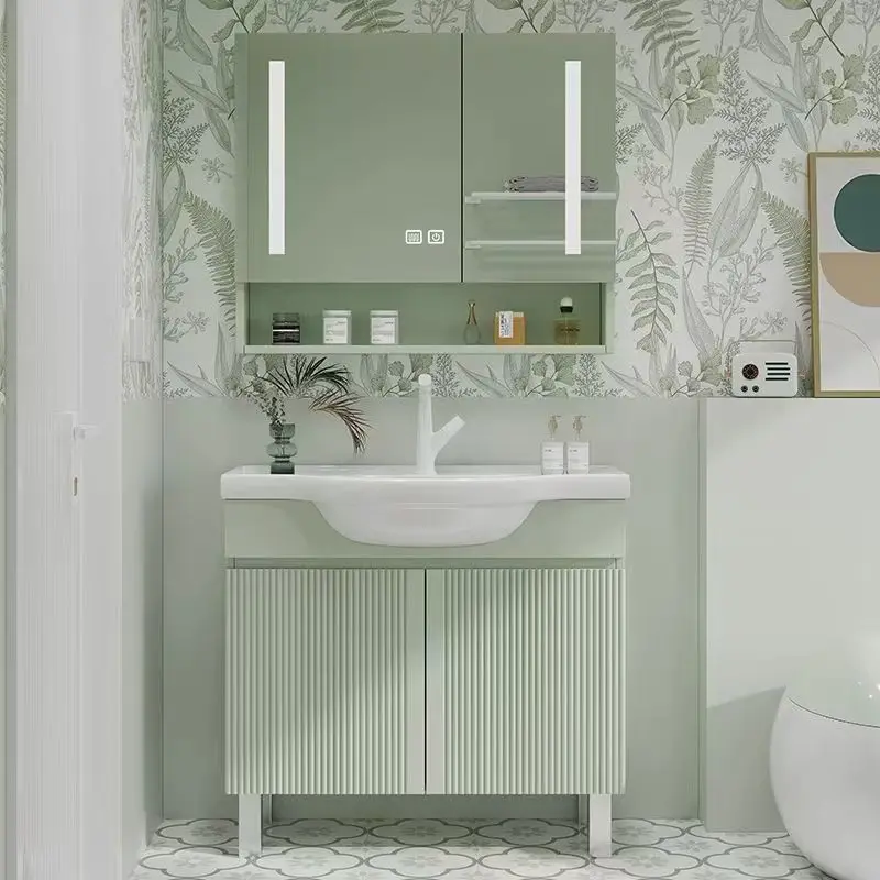 Dopamine bathroom cabinet with foot belly basin, floor-to-ceiling sink, bedroom sink