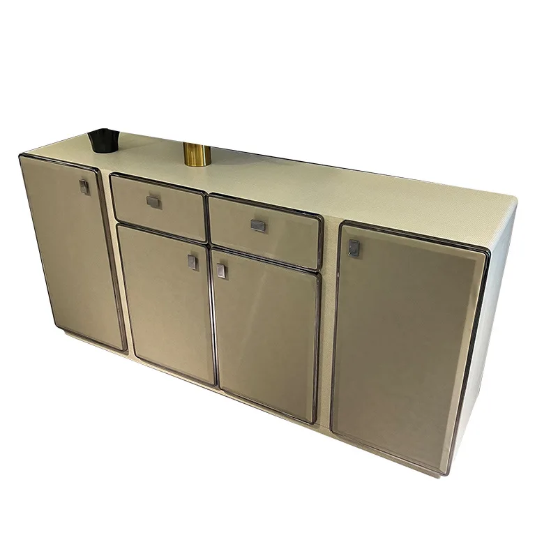 Light luxury post-modern dining side cabinet, high-end luxury new storage villa simple Italian  entrance cabinet
