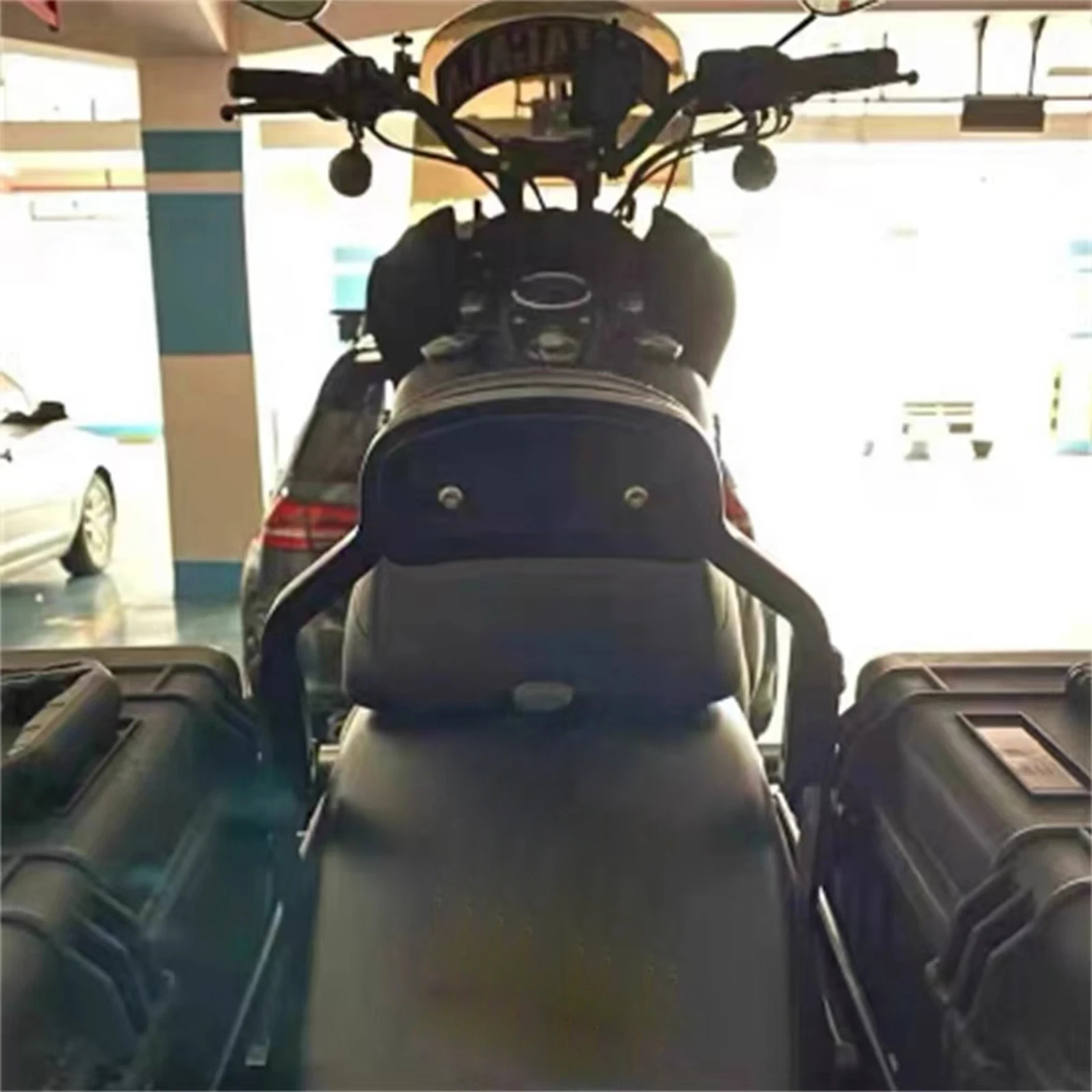 

Заднее сиденье-спинка для пассажира мотоцикла с багажником для Harley Davidson Dyna Softail Street Bob, аксессуары