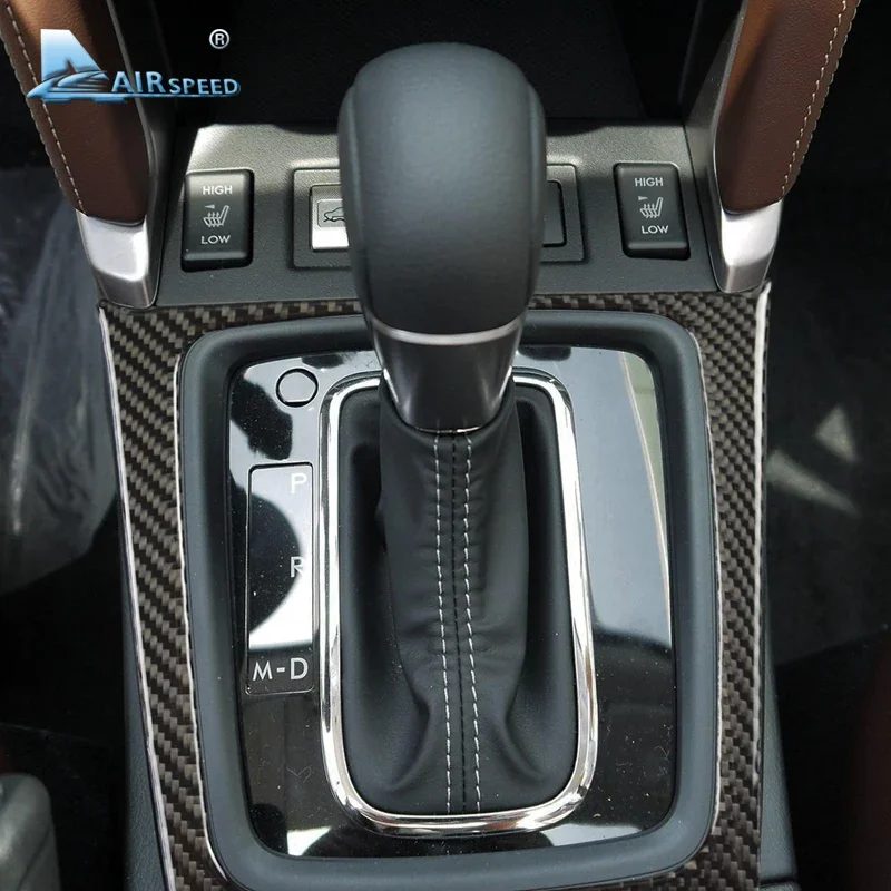 For Subaru Forester 2013 2014 2015 2016 Real Soft Carbon Fiber Sticker Car Center Console Panel Cover Accessories Interior Trim