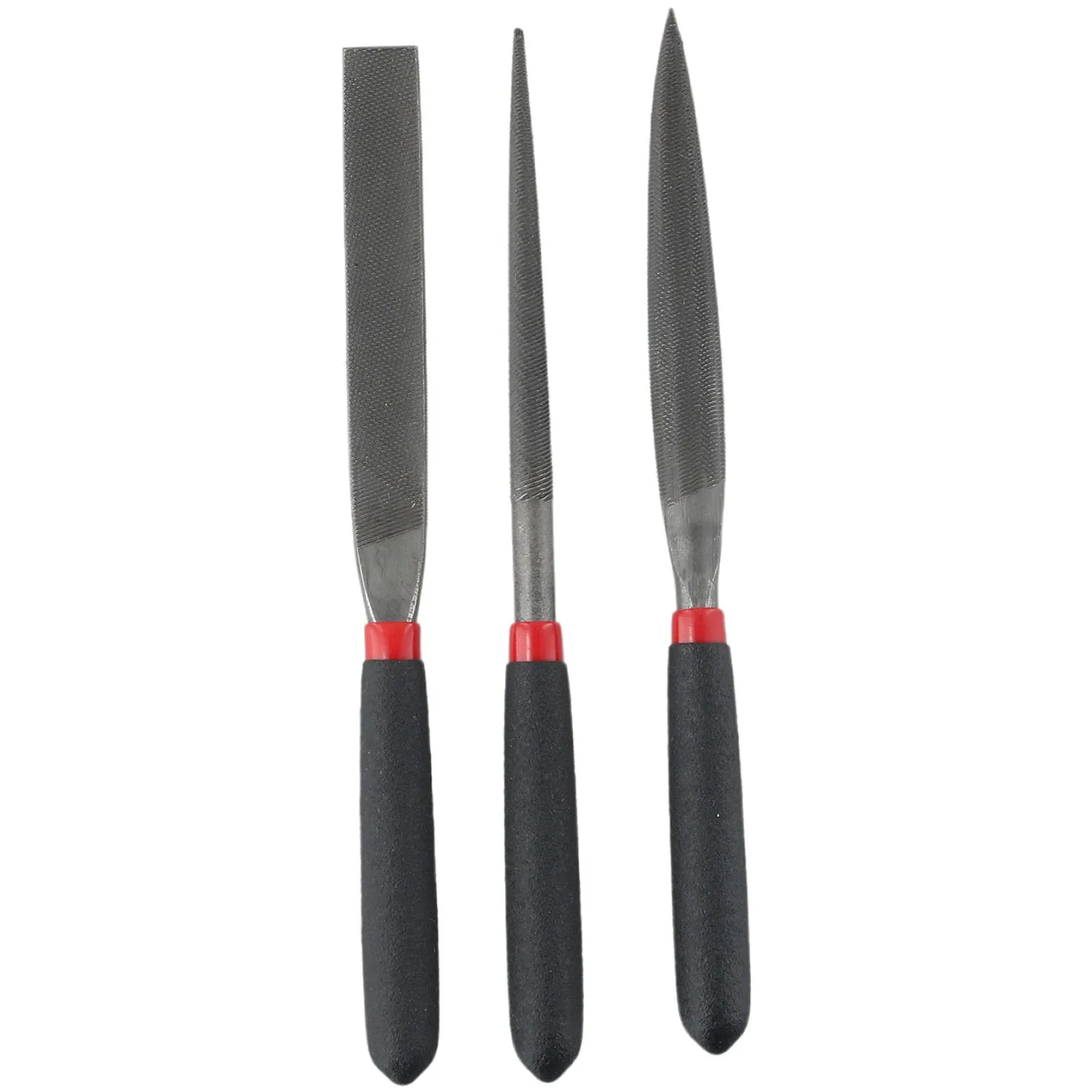 Hand Operated Tools Files Model Files 3Pcs/Set Half Round File Mini Files Round File Steel (Approx. ) 118mm Home