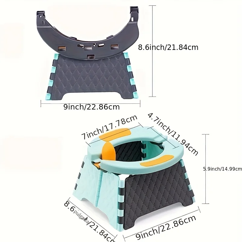Портативный горшок для путешествий малышей, детский дорожный горшок, тренировочный стул с дорожной сумкой, детский туалет для улицы, в помещении, легко чистится