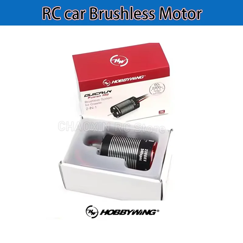 Hobbywing RC Car Motor Fusion Pro 2-in-1 Combo Brushless Motor 2300KV – Cool Running, Waterproof for RC Crawler/Buggy Cars Part