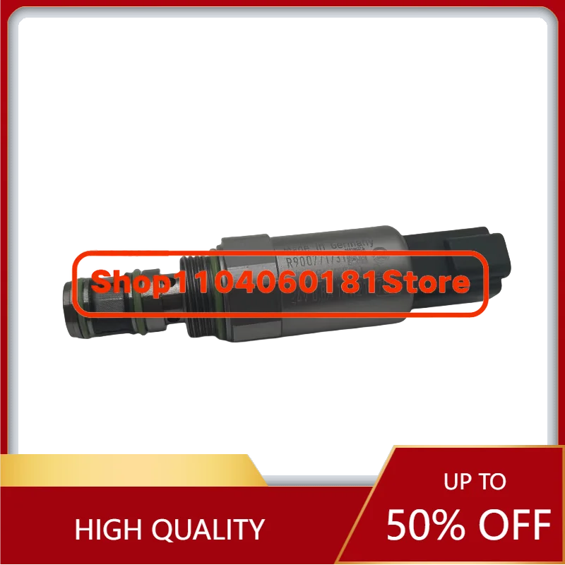 R900771731 High Quality Excavator Hydraulic Pump Proportional Solenoid Valve Flow Control Electric Pressure Regulator Parts