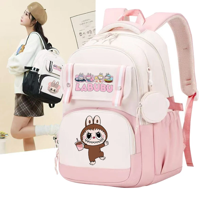

Cute Backpack Teenager Student Back To School Knapsack for Girl with Coin Purse Casual Bags Women Mochila Laptop Bags