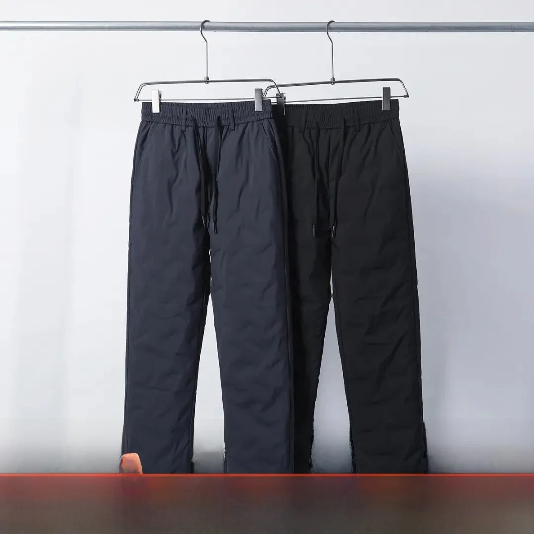 

Men's Thi down Pants Winter Windproof Warm Water-Resistant Casual Du down Jaet Youth Trendy Long Pants Outerwear