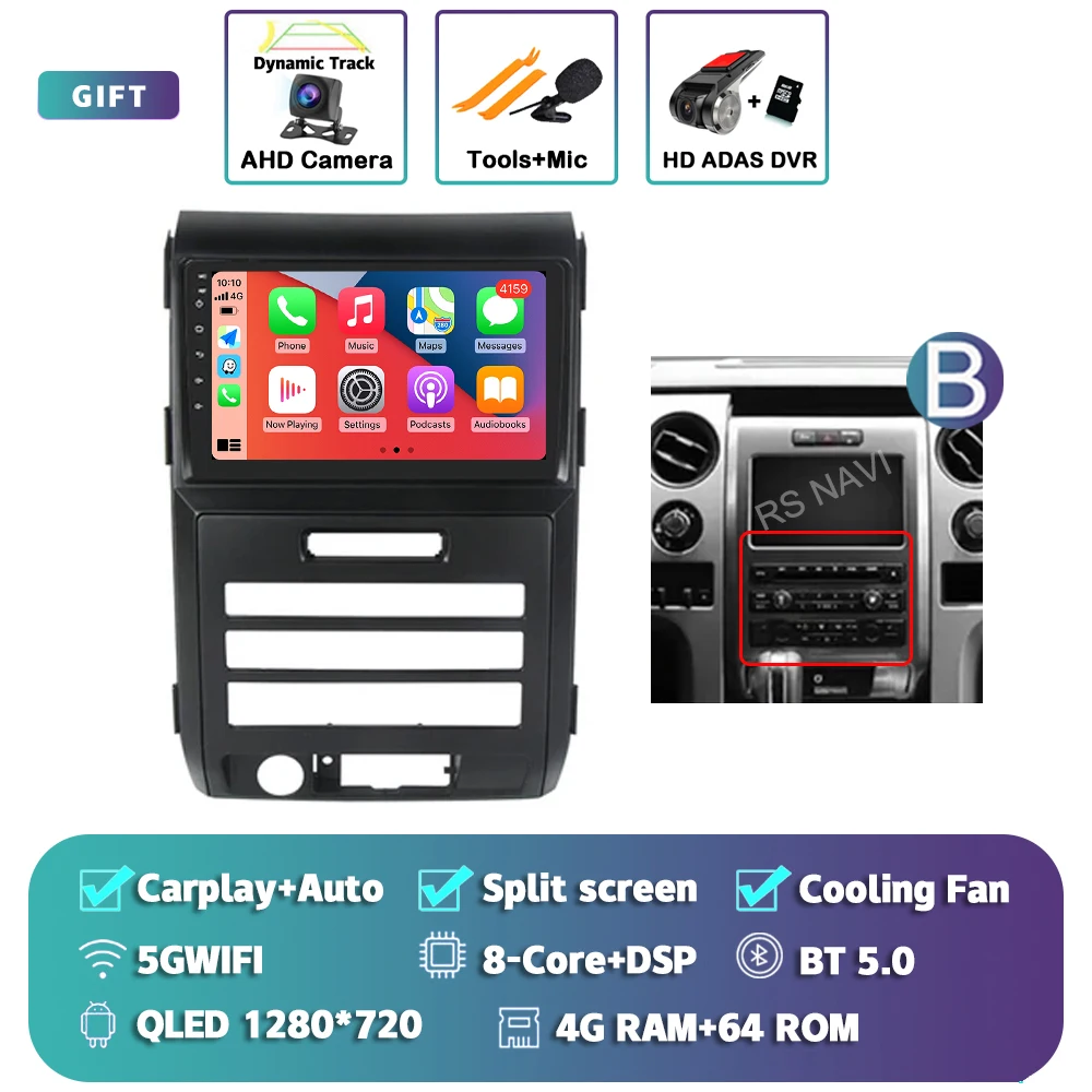 Android 15 Carplay Auto Radio Multimedia Speler Voor Ford F150 P415 Raptor 2008-2014 E53 X5 M5 autoradio Stereo Head Unit