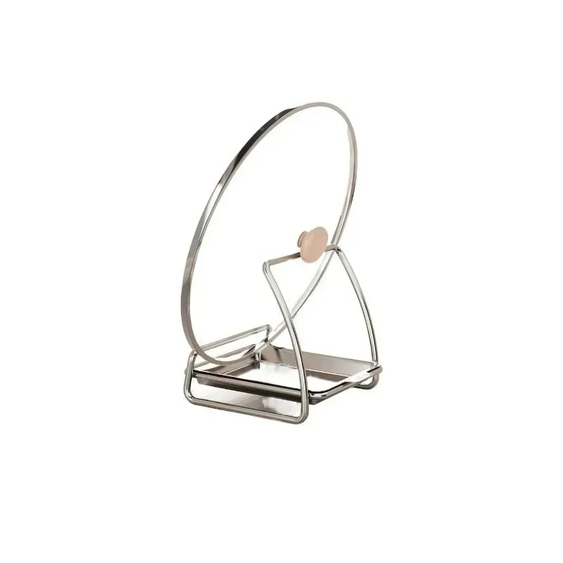 stainless steel lid shelf holder, countertop storage artifact, cutting board