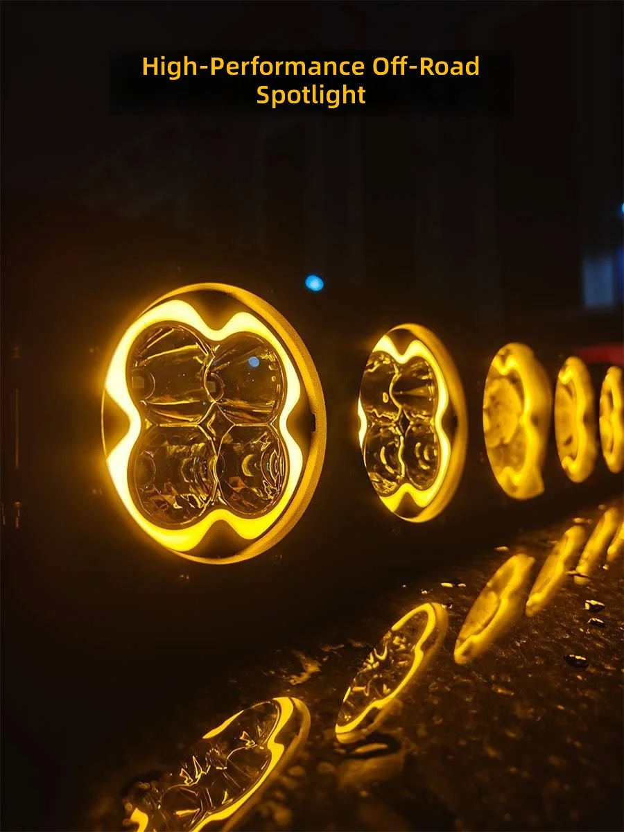 Offroad 4x4 Starry Sky LED Light Bar High Power Car Roof Long Strip Lamp Flood Spot Combo Beam Waterproof Working Spotlight