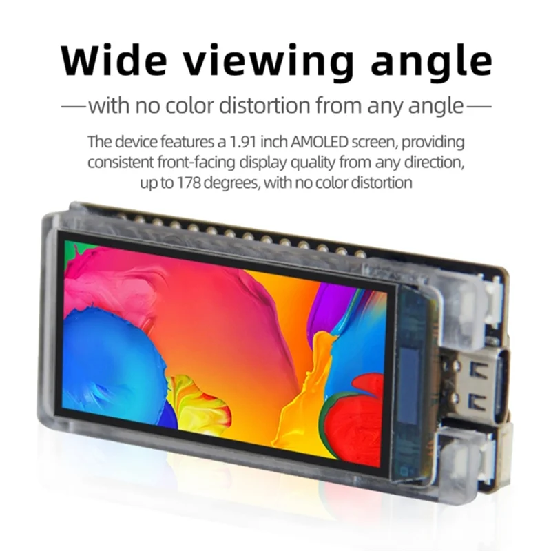 ABWH_LILYGO T-Display-S3 AMOLED للنظام المنزلي ESP32-S3+1.91 بوصة AMOLED