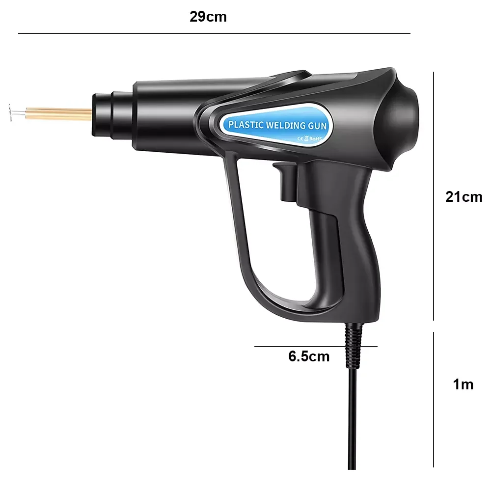 Máquina de soldadura de 70W, Kit de reparación de soldador, pistola de calor, herramientas manuales de garaje, grapadora caliente, máquina de