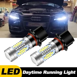2pcs P13W Canbus 오류 없음 2008-2012 Audi A4 B8 NonFL LED 전구 주간 러닝 라이트 DRL 램프 흰색 SH24W 자동차 액세서리
