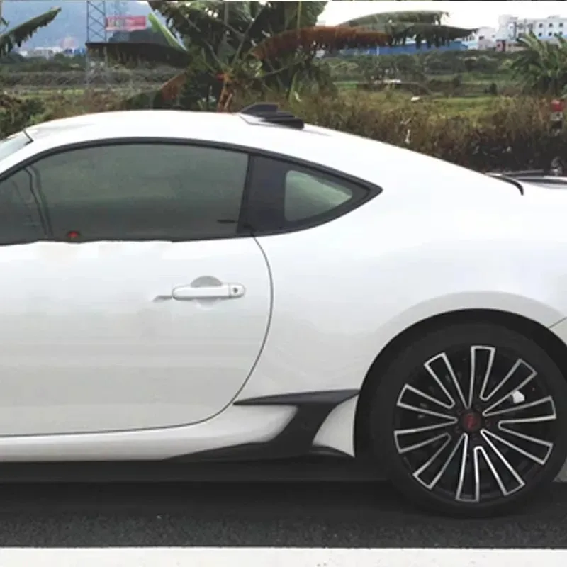 For Toyota GT86 BRZ Carbon Fiber Set Auto Fender Side Air Vent Outlet Cover Trim Fit Side skirt wrap angle body kit