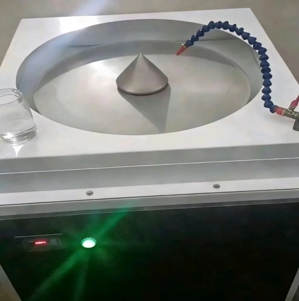 Adjustable-Speed Glass Grinding Machine 50cm Aluminum Grinding Disc 300/600 Grit Export Model for Crafts and Industrial Use