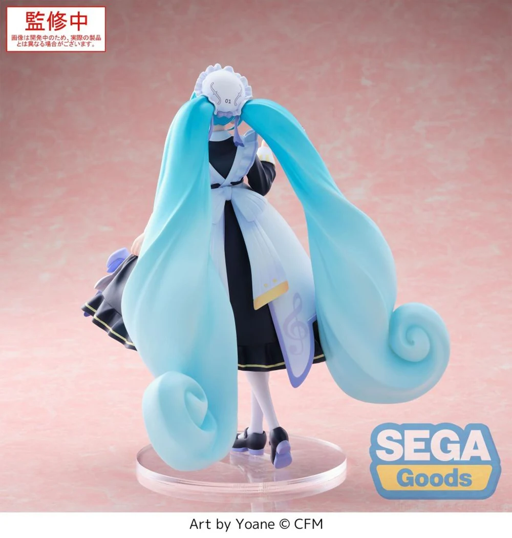 Vorbestellung Original Sega Luminasta Hatsune Miku Classic Maid Anime Kawaii Miku Modell Spielzeug Animation Figuren Geschenke für Fans