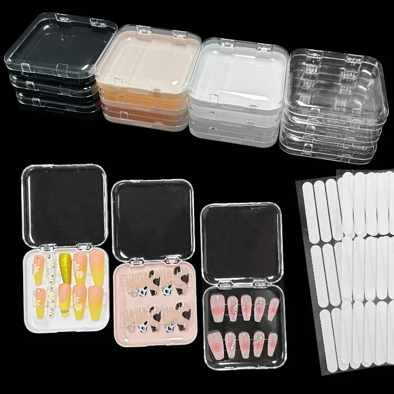 Press on Nail Storage Box Acrylic Fake Nail Display Box for Bracelets Earrings Necklaces Art Home High-End Exquisite Display Box