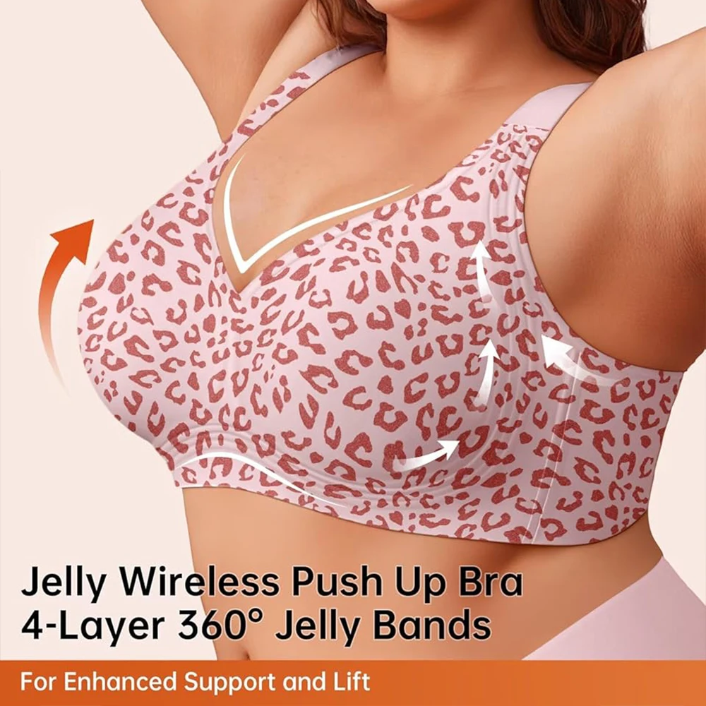 Leopard Print Seamless Jelly B - Full Coverage Bra ulasan dan harga