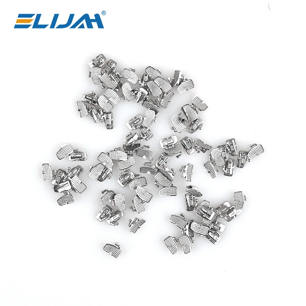 ELIJAH 80Pcs/20Sets Orthodontic  Buccal Tube Set Mesh Base Brakets Bondable Convertible Buccal Tubes Dental Orthodontic