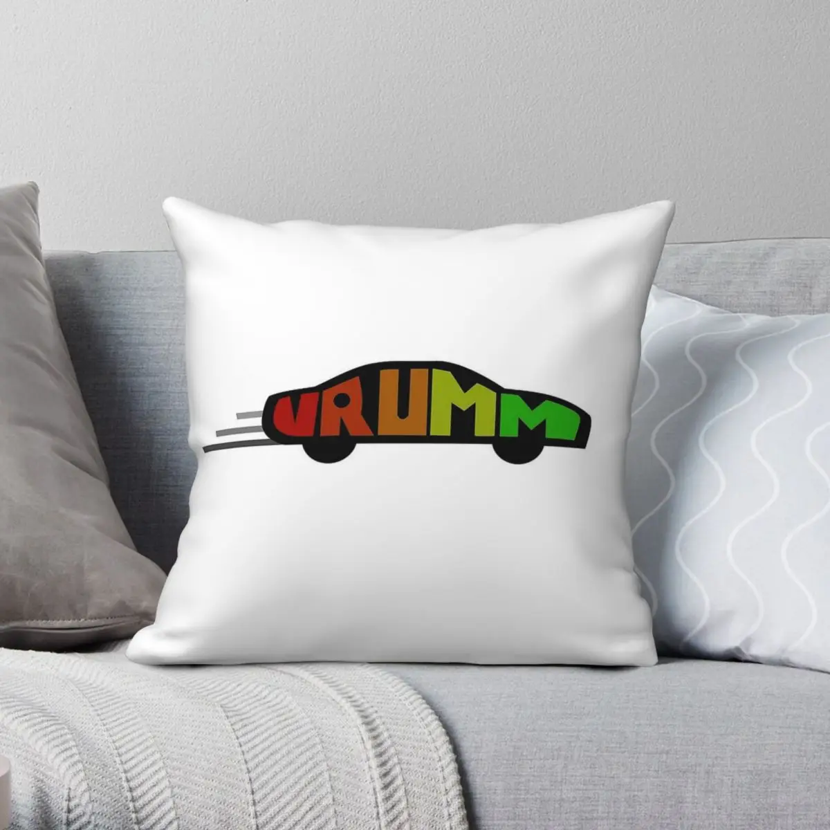 I Like Speed Driving Security Square Pillowcase Polyester Linen Velvet Pattern Zip Decorative Pillow Case Room Cushion Cover