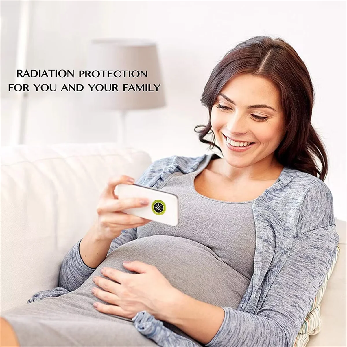 EMF Radiation Protection Sticker, escudo anti-radiação, prata, 6pcs