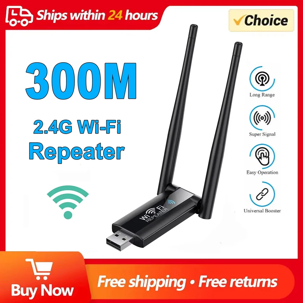 2.4G 300Mbps Wirele…