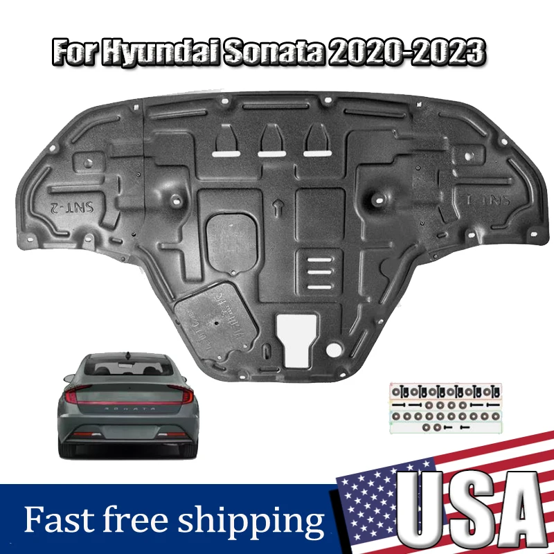 

Engine Under Cover Front Splash Guard Mud Flaps For Hyundai Sonata 2020-2023 Car replacement parts Under Car Shield Cover Board