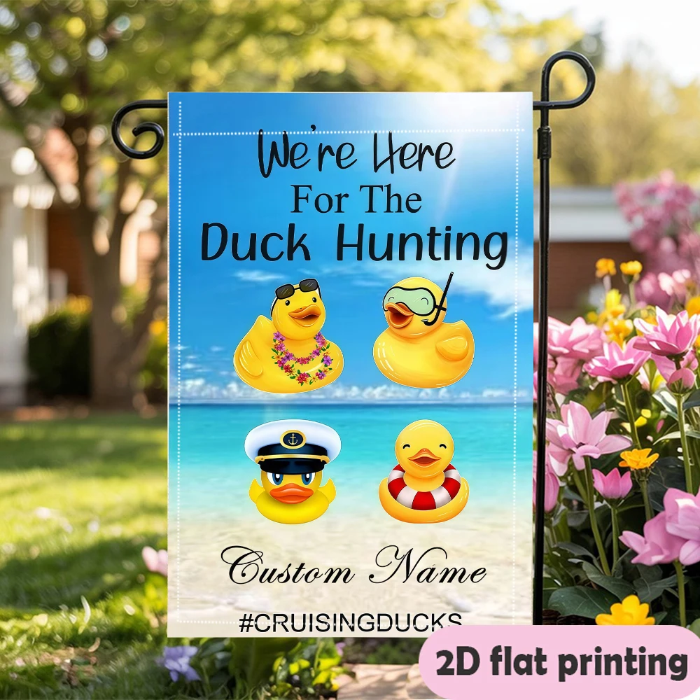 Outdoor Hunting Names - Garden Flag Custom Name Duck Hunting