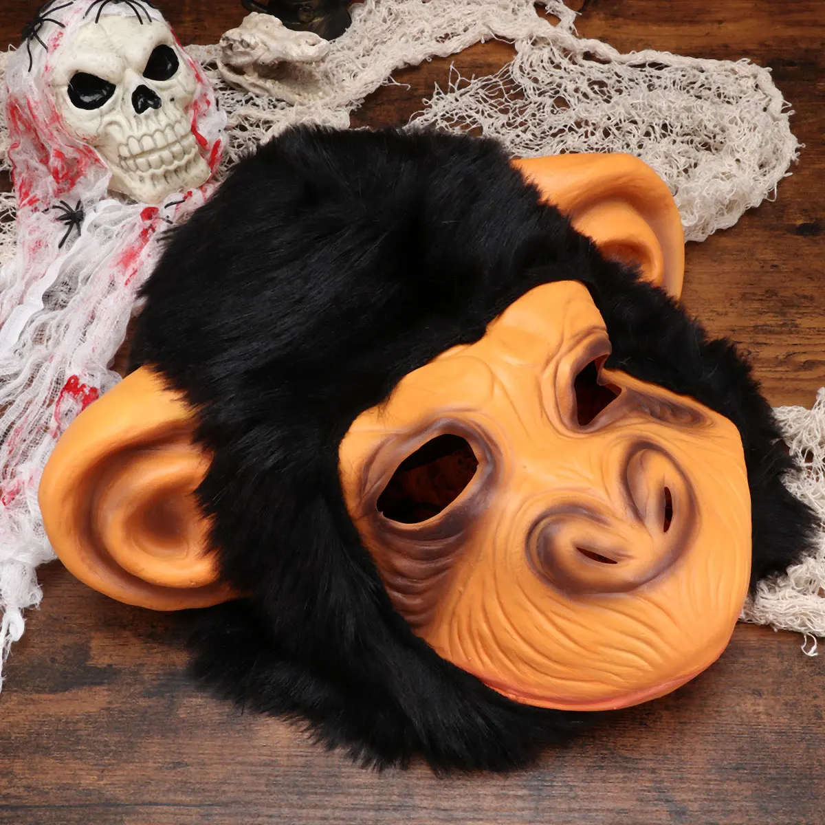 Halloween Monkey Headgear Mask Scary Party Full Face Mask Party Face Scary Carnival Masquerade Scary Carnival for Decoration
