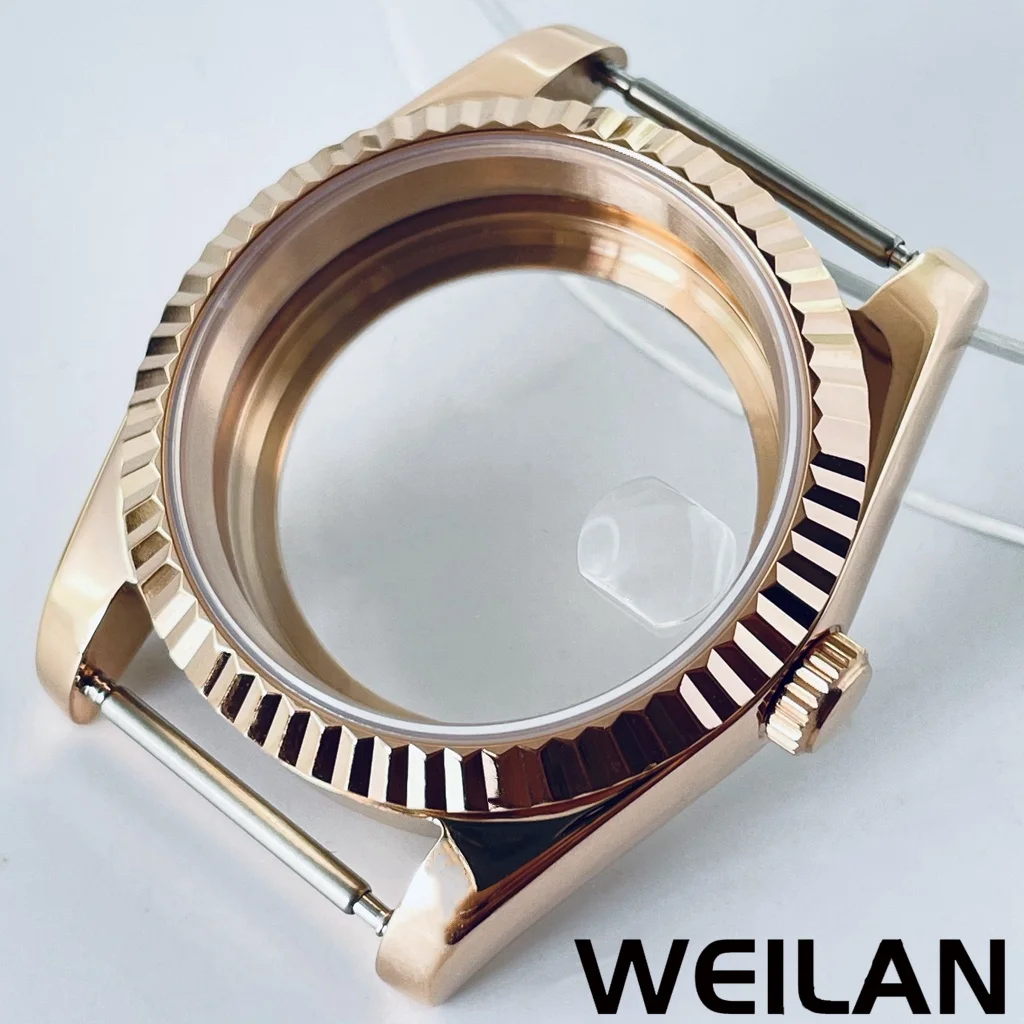 36mm 40mm Zilver Zwart Goud RoseGold NH34 NH35 NH36 NH38 NH39 NH70 NH72 ETA2824 PT5000 Horlogekast Top Waterdicht Saffier Crysta