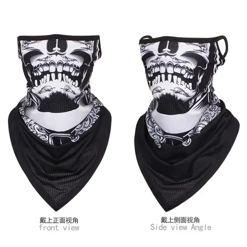 Multi-function Motorcycle Face Scarf Skull Masks Cycling Neck Gaiter Cover Mesh Tube Sport Sunscreen Men Women Bandana Balaclava - Image 18