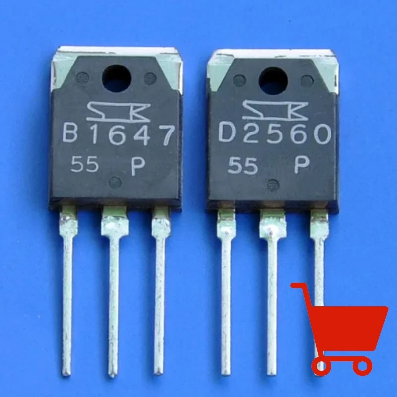 1 pair/lot 2SB1647 2SD2560 B1647 D2560 Brand IC Original Genuine Audio Amplifier Paired With Tube Chip Packaged TO -3PIn Stock