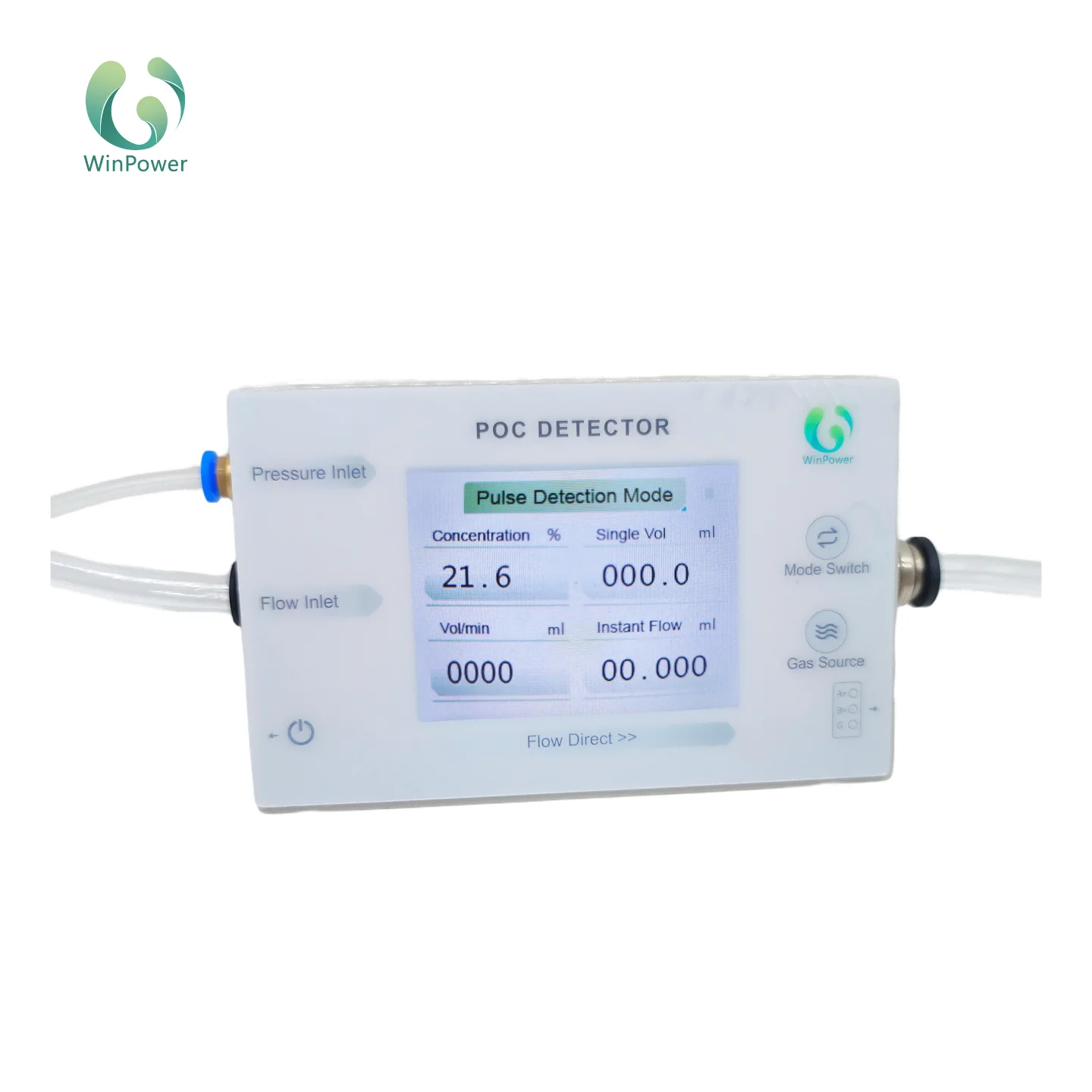 RP-A01 Pulsed ultrasonic oxygen analyzer for portable oxygen concentrators O2 Test system Detect oxygen purity,flow,and pressure