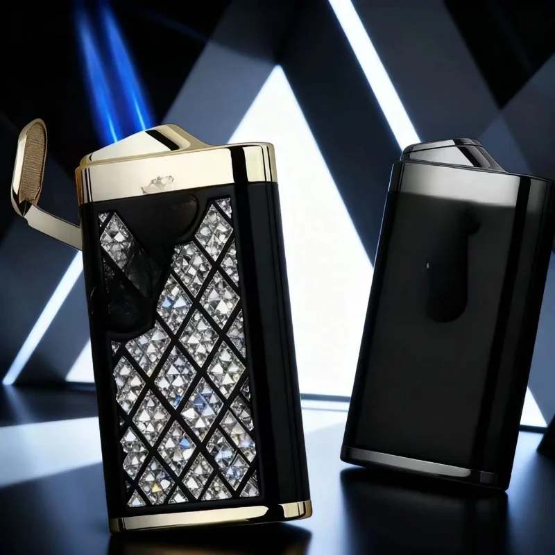 HONEST الراقية السيجار ولاعة خاصة البيوتان نفخ الحقن المباشر يندبروف المعادن الروك آلة الإبداعية صديقها هدية #1