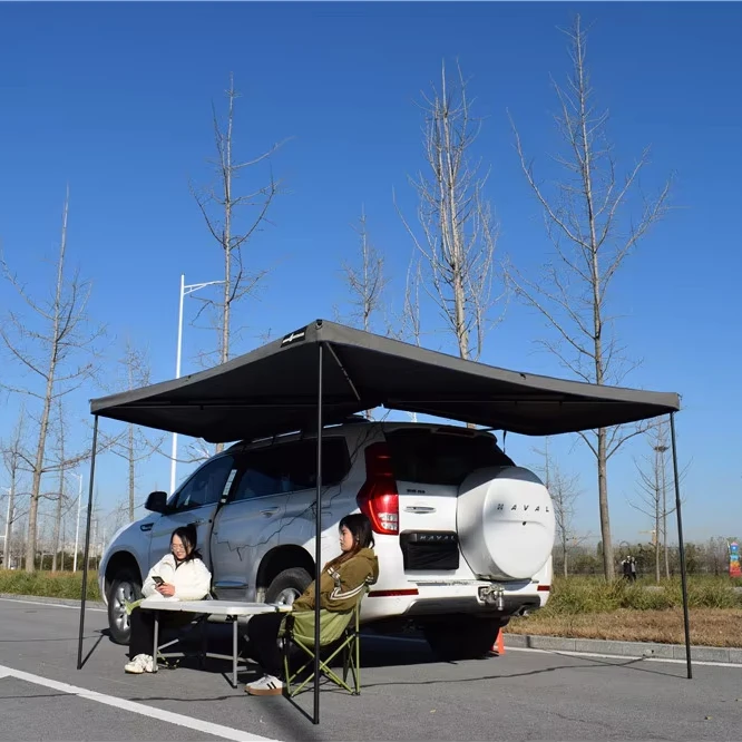 درع الطقس العلوي مقاوم للماء ومحمي من الأشعة فوق البنفسجية 270 ° مظلة خارجية مضيئة بإضاءة LED #2
