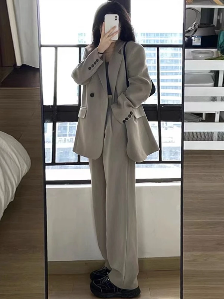 

ey Suit Jaet Women's Commute Spring Autumn New 2026 Clete Profional Outfit Long Sve Sweet Sle Two-Piece Set