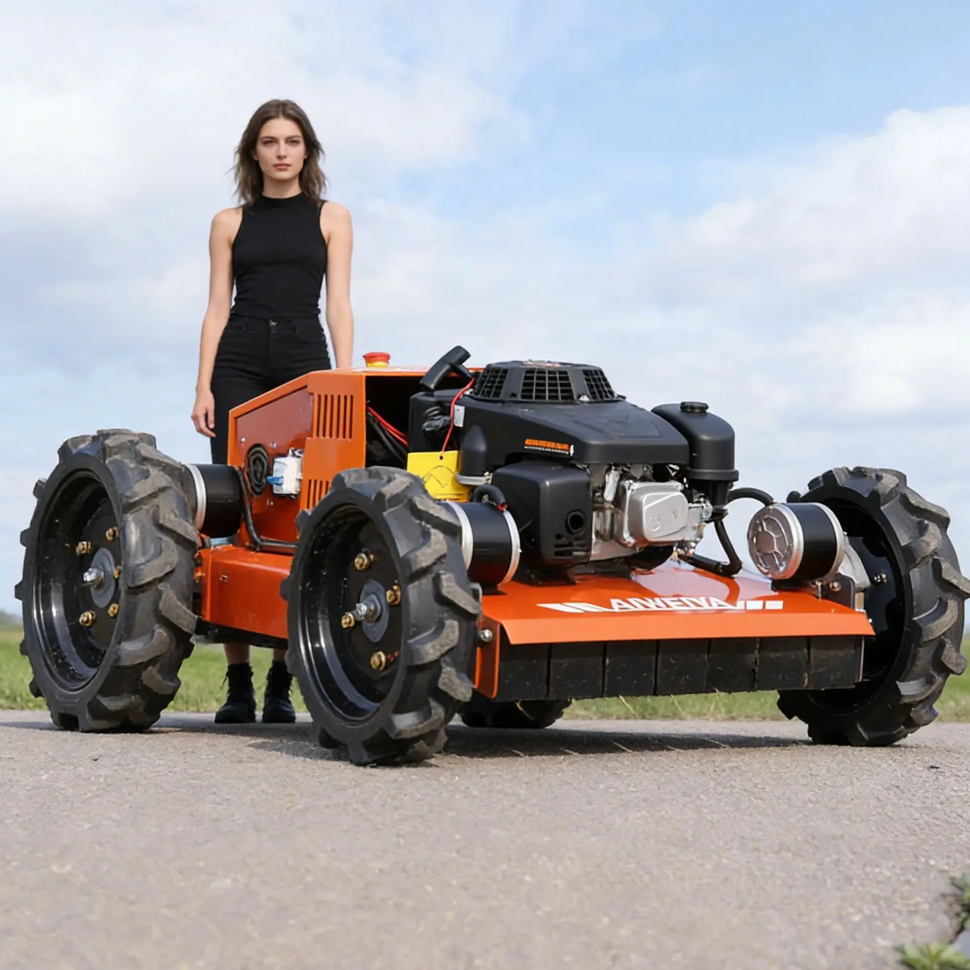 

Customized EPA EURO5 Engine Zero Turn Robot Rc Self Propelled Crawler Remote Control Lawn Mower For Golf Course Lawn