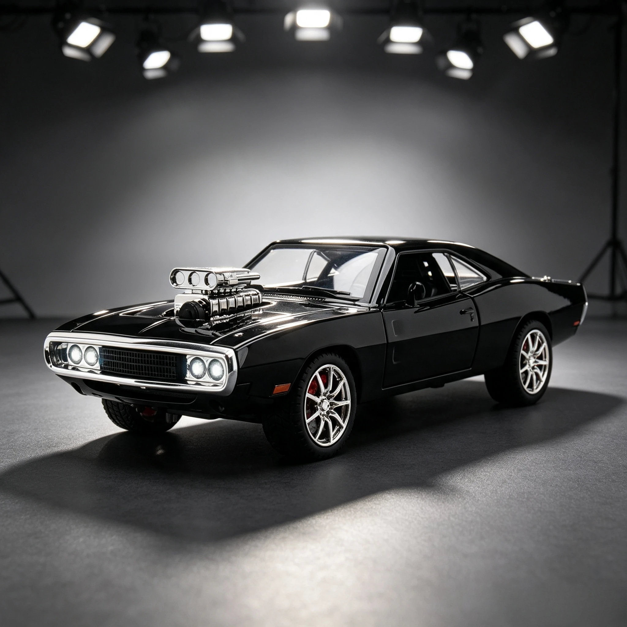 1:24 Charger 1970 Alloy Musle Car Model Diecast & Toy Metal Vehicles Sports Car Model Simulation Sound And Light Gift