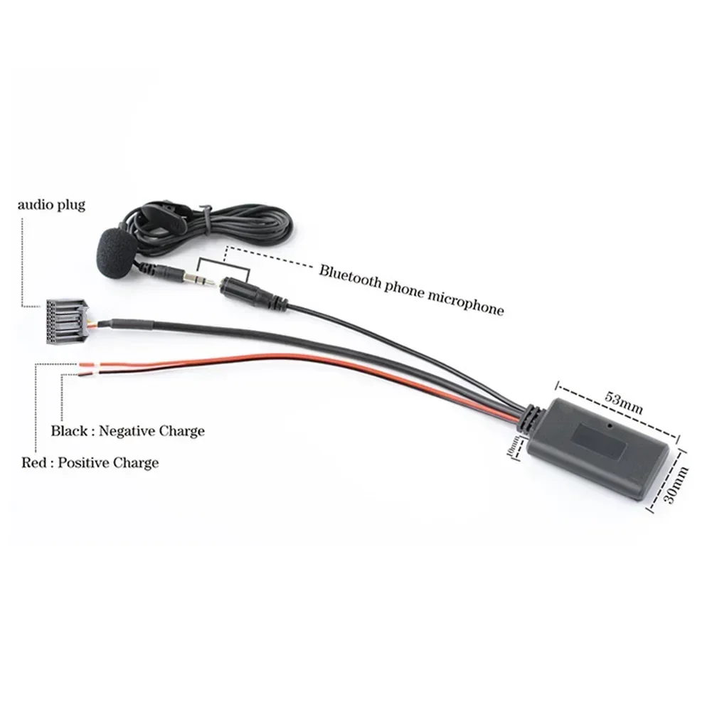 Car Bluetooth 5.0 AUX Audio Auxiliary Cable Adapter For Honda Civic 2006-2013 / CRV 2008-2013 / Accord 2008 After 8-generation