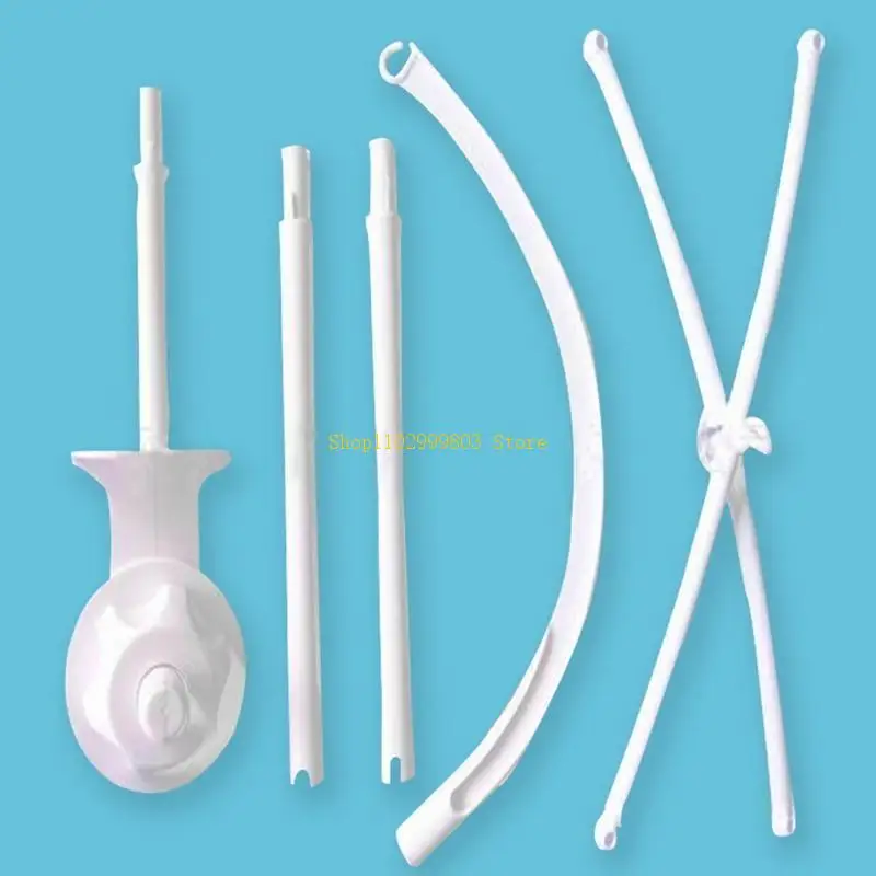 لعبة سرير الأطفال مع صندوق الموسيقى، خالية من مادة BPA، قابلة للتعديل ومخلب متنقل لتطوير حاسة الطفل J0MF #1